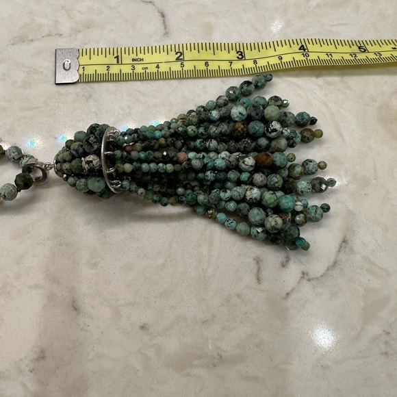 GORGEOUS Kendra Scott Turquoise tassel necklace and earrings set - Picture 6 of 6